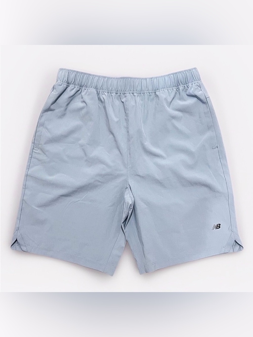 New Balance Light Blue Athletic Shorts with Black Drawstring Boys XL